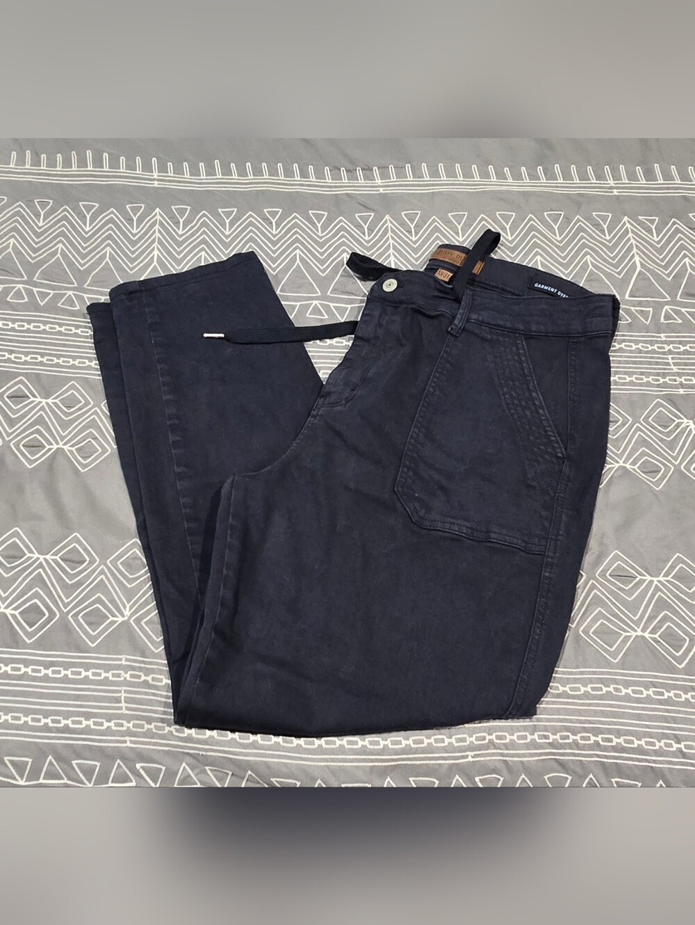 Judy Blue High Waisted Pullon Utility Jogger In Navy Size 13/31